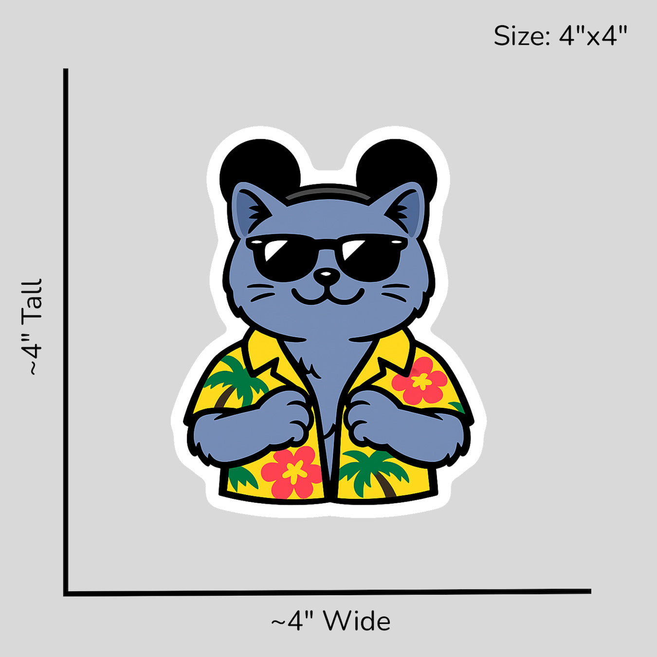 Magic British Shorthair - Size Reference Mockup