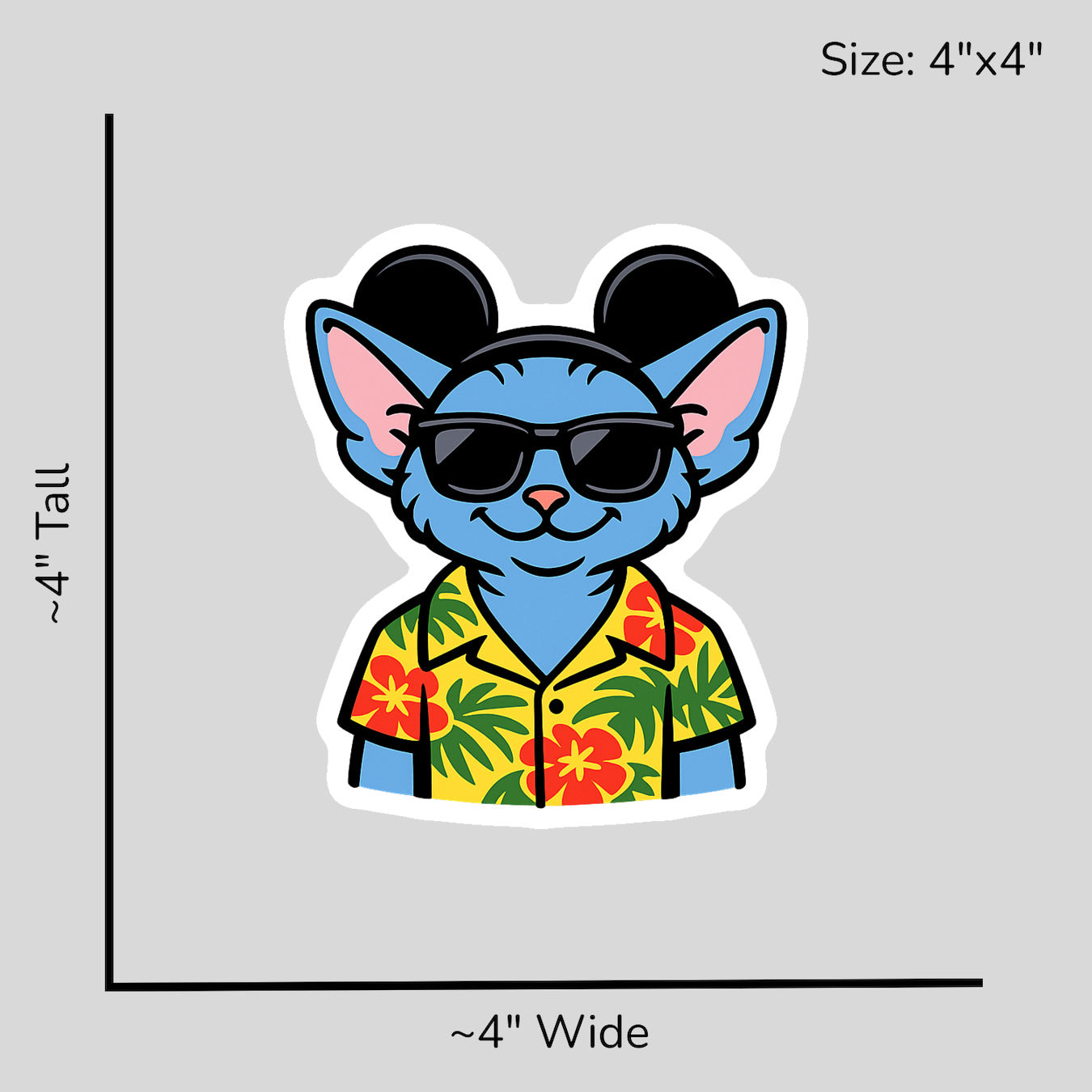 Magic Devon Rex - Size Reference Mockup