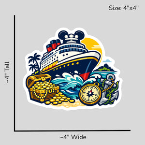 Adventure Bay Cruise - Size Reference Mockup