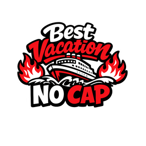 Best Vacation No Cap - Bordered Artwork