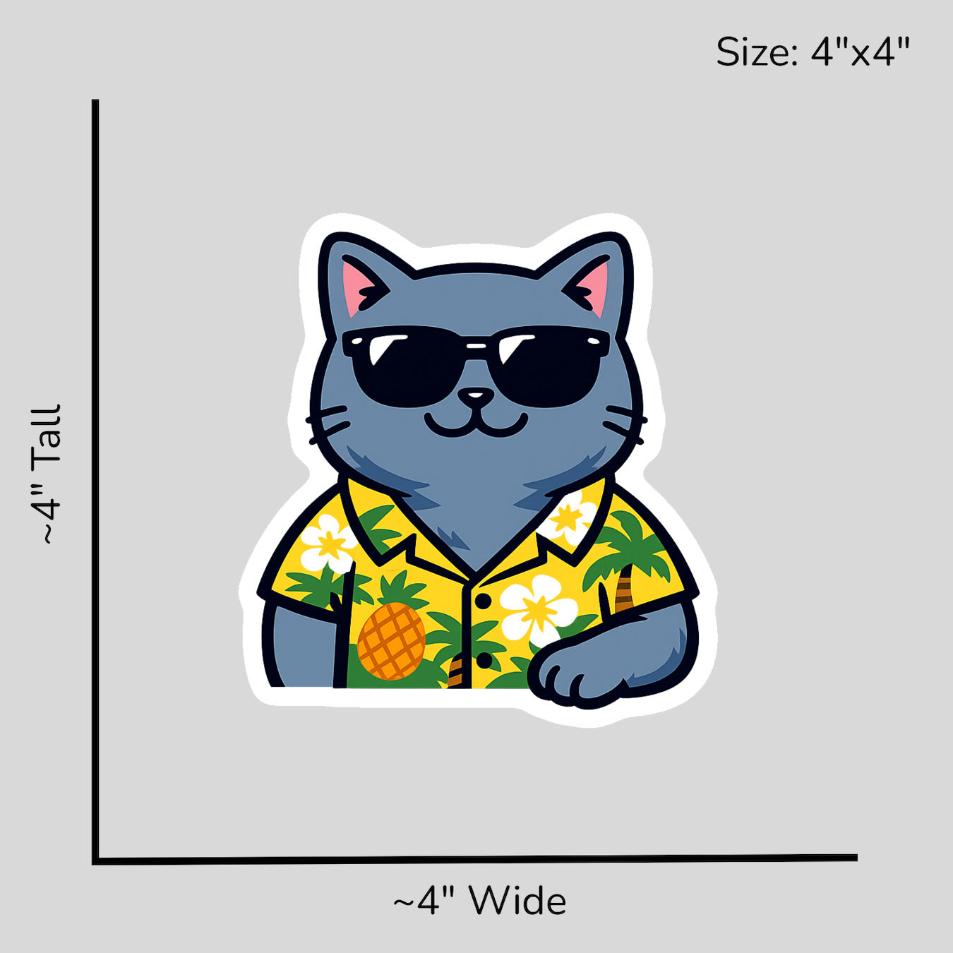 Tropical British Shorthair - Size Reference Mockup