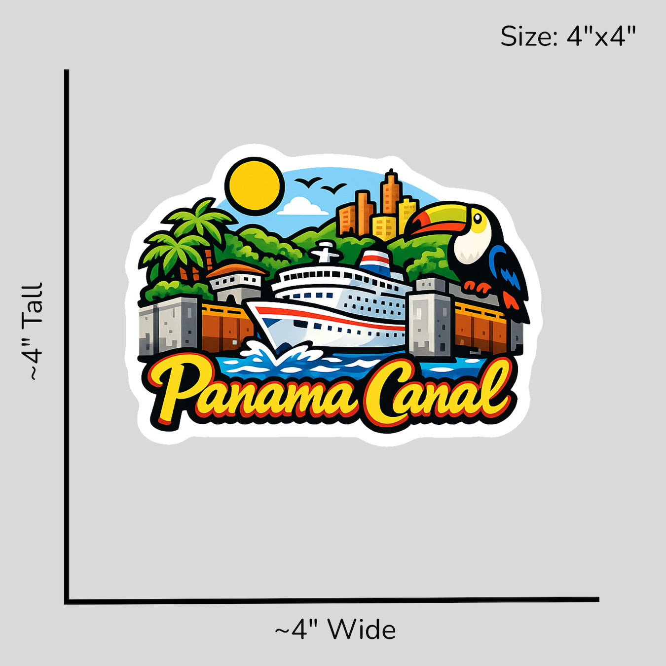 Panama Canal Wonder - Size Reference Mockup