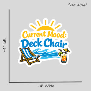 Current Mood Deck Chair - Size Reference Mockup