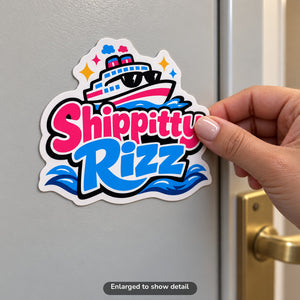Shippitty Rizz - Magnet on Cruise Cabin Door