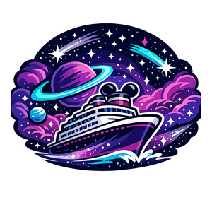 Cosmic Voyage Cruise - Bordered Artwork