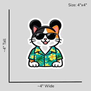 Magic Calico Cat - Size Reference Mockup