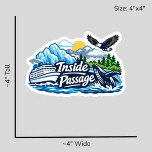 Alaskan Inside Passage Wildlife - Size Reference Mockup