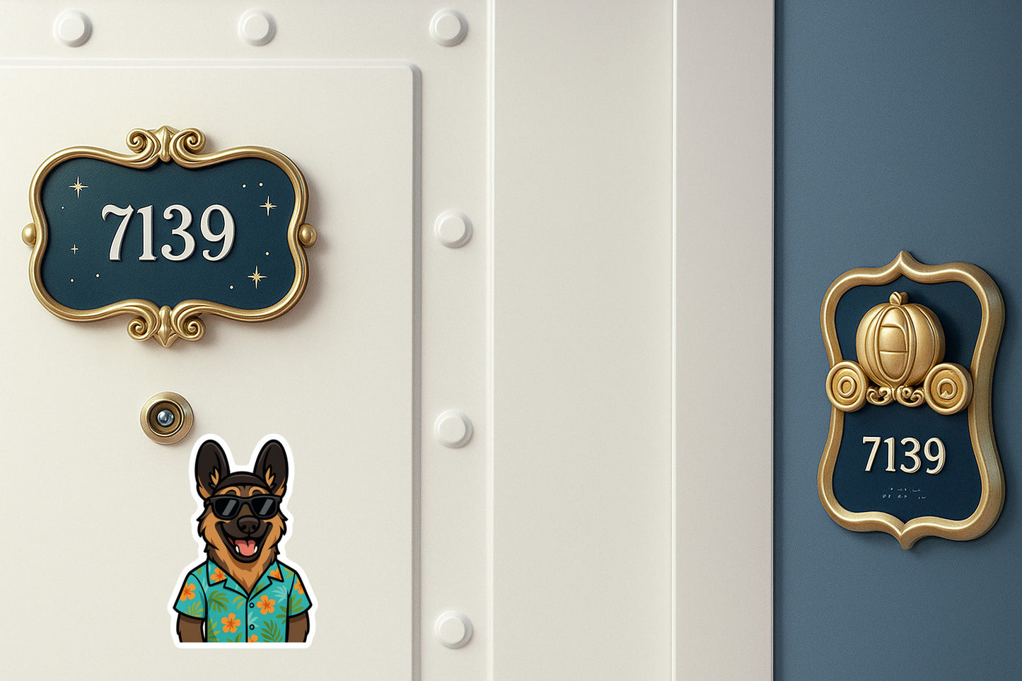 Magic Sable German Shepherd - Door Style 2 Mockup