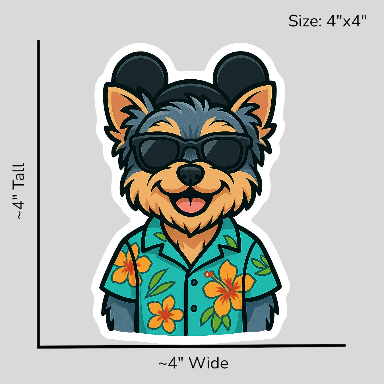 Magic Yorkshire Terrier - Size Reference Mockup