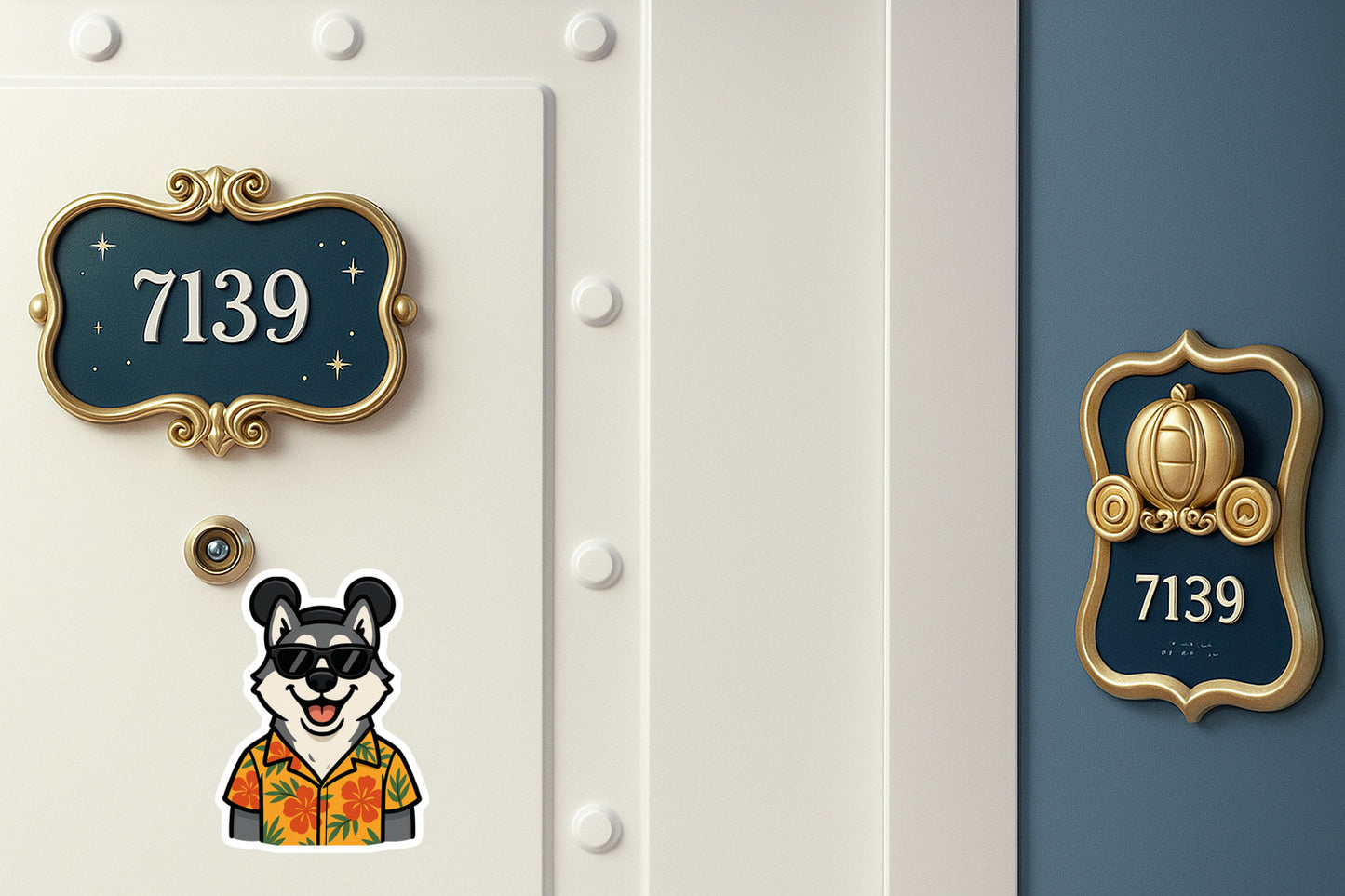 Magic Gray Husky - Door Style 2 Mockup