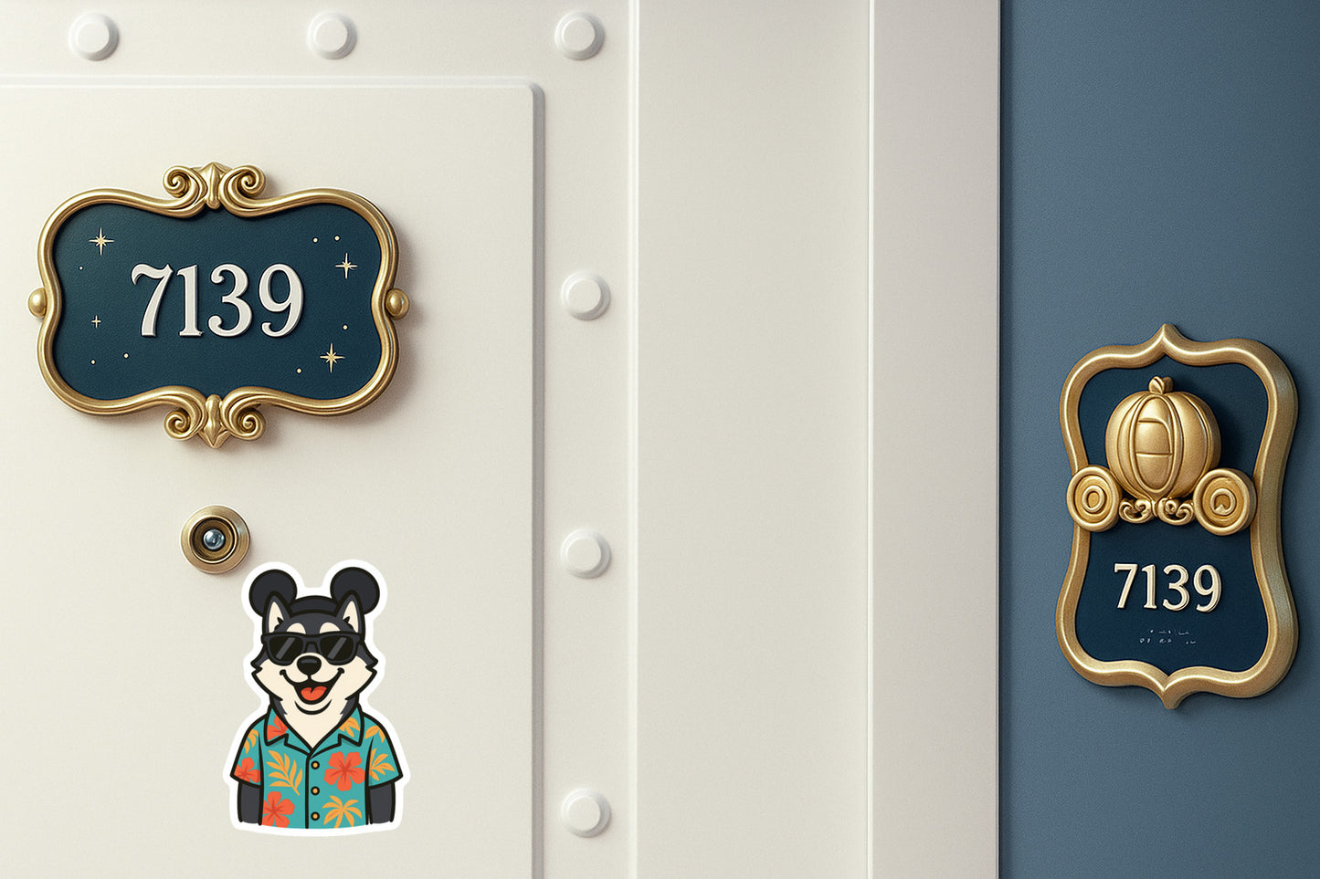 Magic Black Husky - Door Style 2 Mockup
