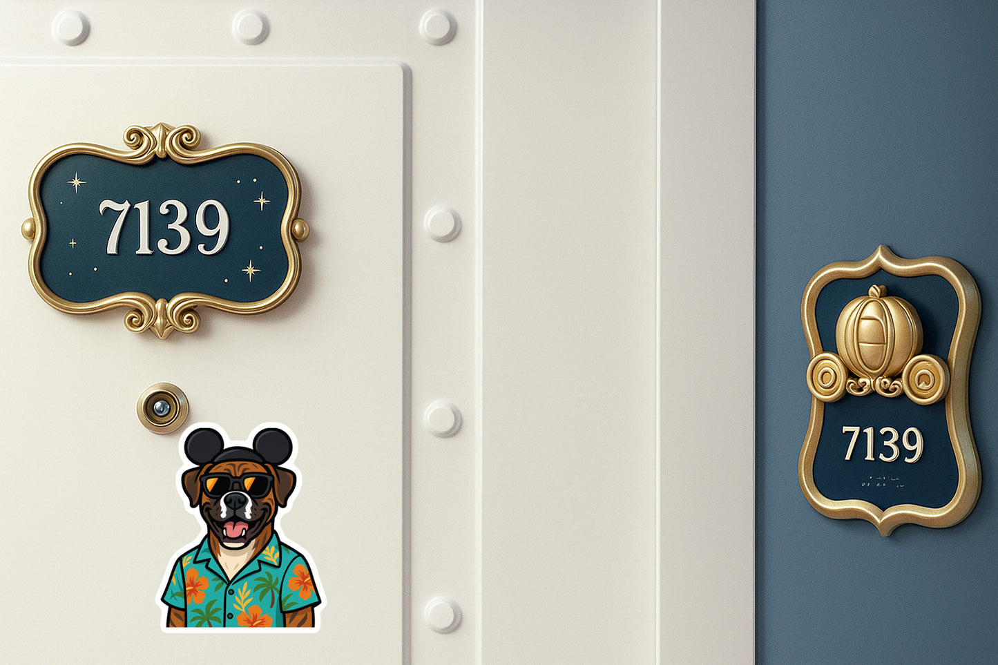 Magic Brindle Boxer - Door Style 2 Mockup