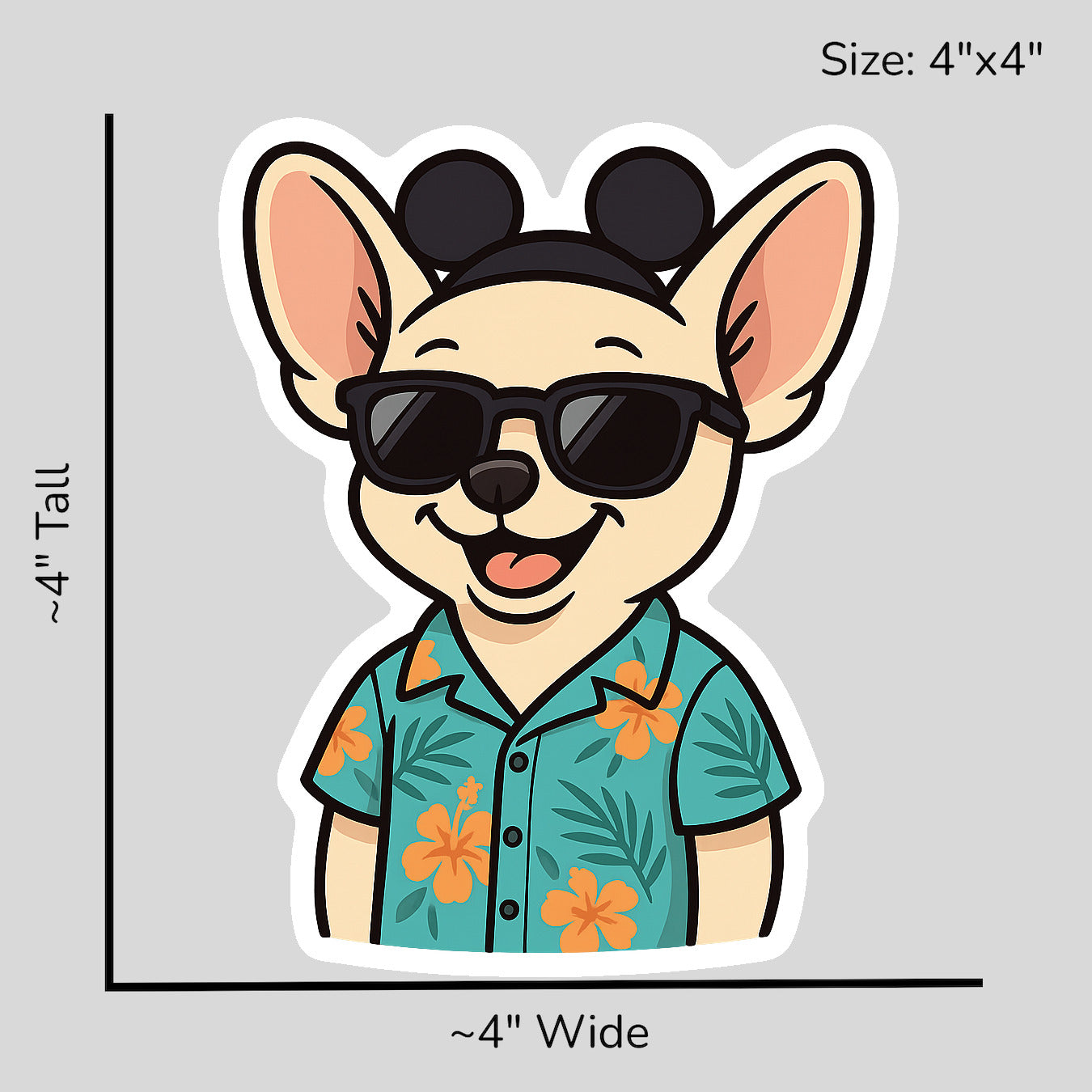 Magic Cream Chihuahua - Size Reference Mockup