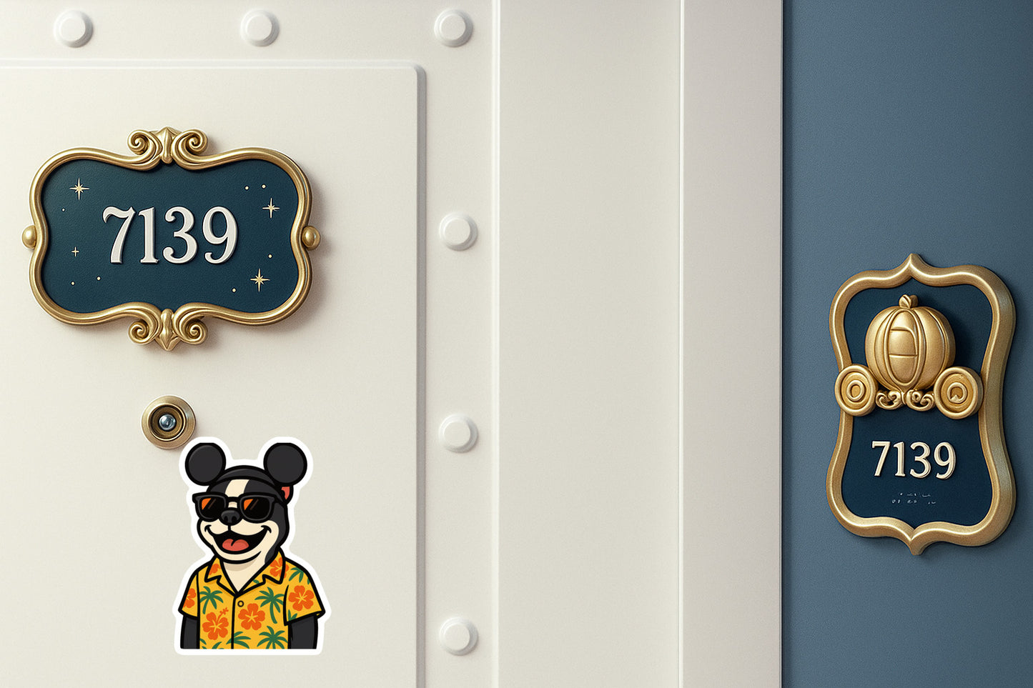 Magic Boston Terrier - Door Style 2 Mockup