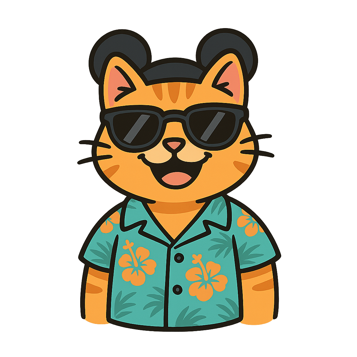 Magic Orange Tabby - Bordered Artwork