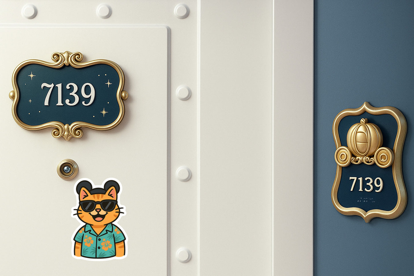 Magic Orange Tabby - Door Style 2 Mockup