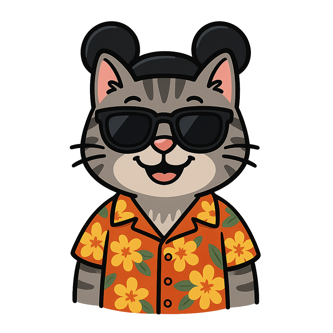 Magic Gray Tabby - Bordered Artwork