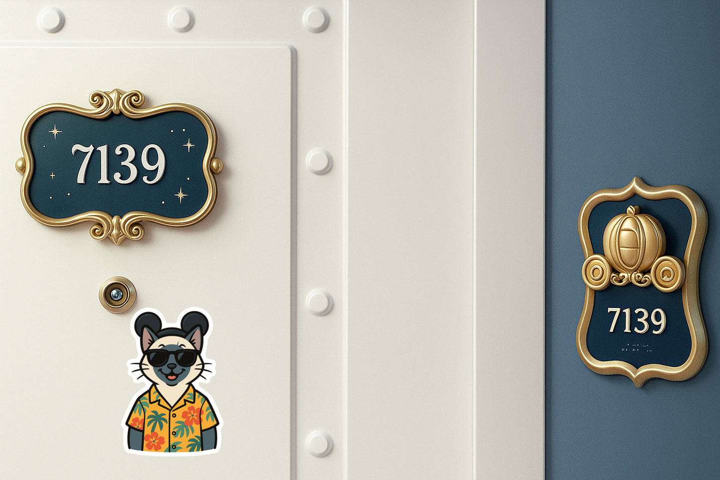 Magic Blue Point Siamese - Door Style 2 Mockup