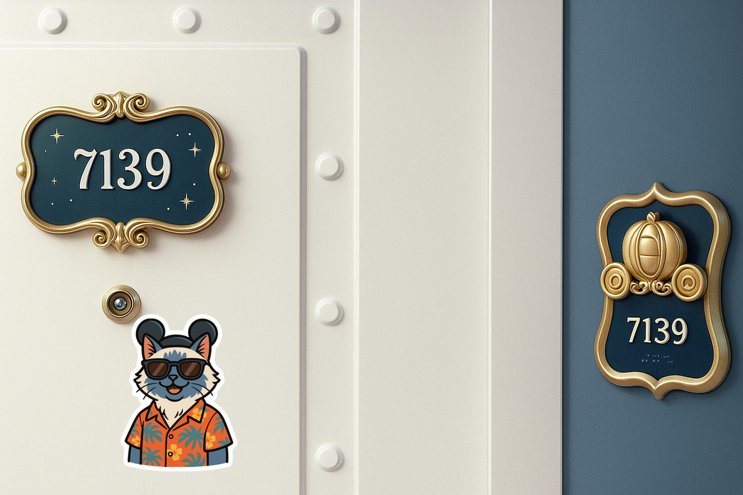 Magic Blue Point Ragdoll - Door Style 2 Mockup