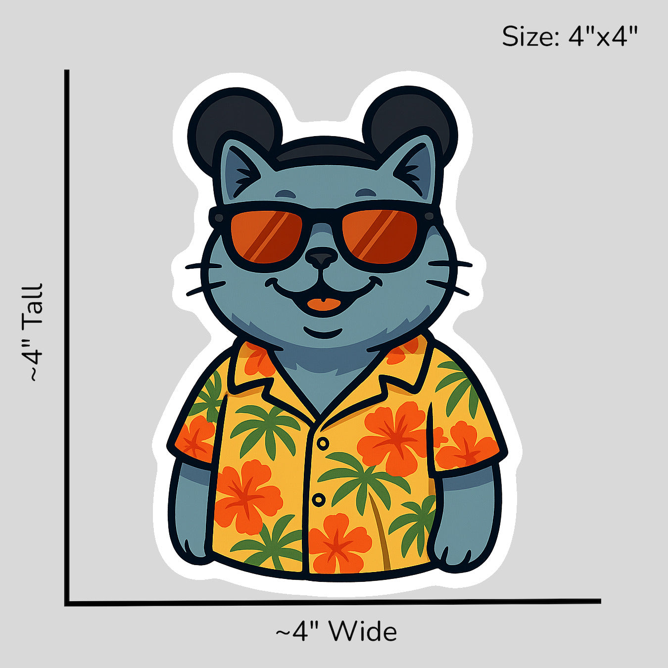 Magic British Shorthair - Size Reference Mockup