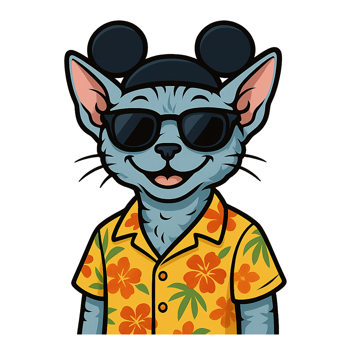 Magic Devon Rex - Bordered Artwork