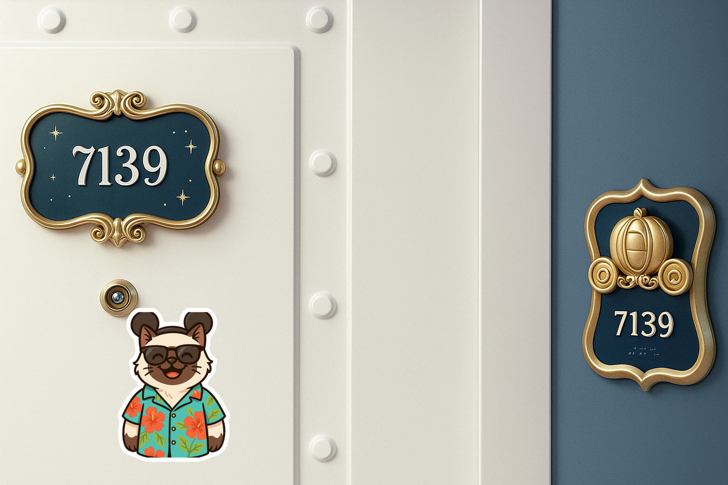 Magic Himalayan Cat - Door Style 2 Mockup