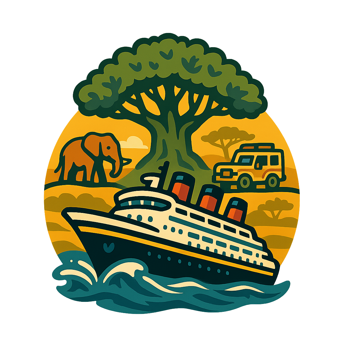 Safari Kingdom Voyage - Bordered Artwork