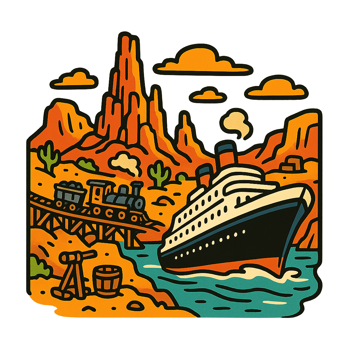 Big Thunder Cruise - Bordered Artwork