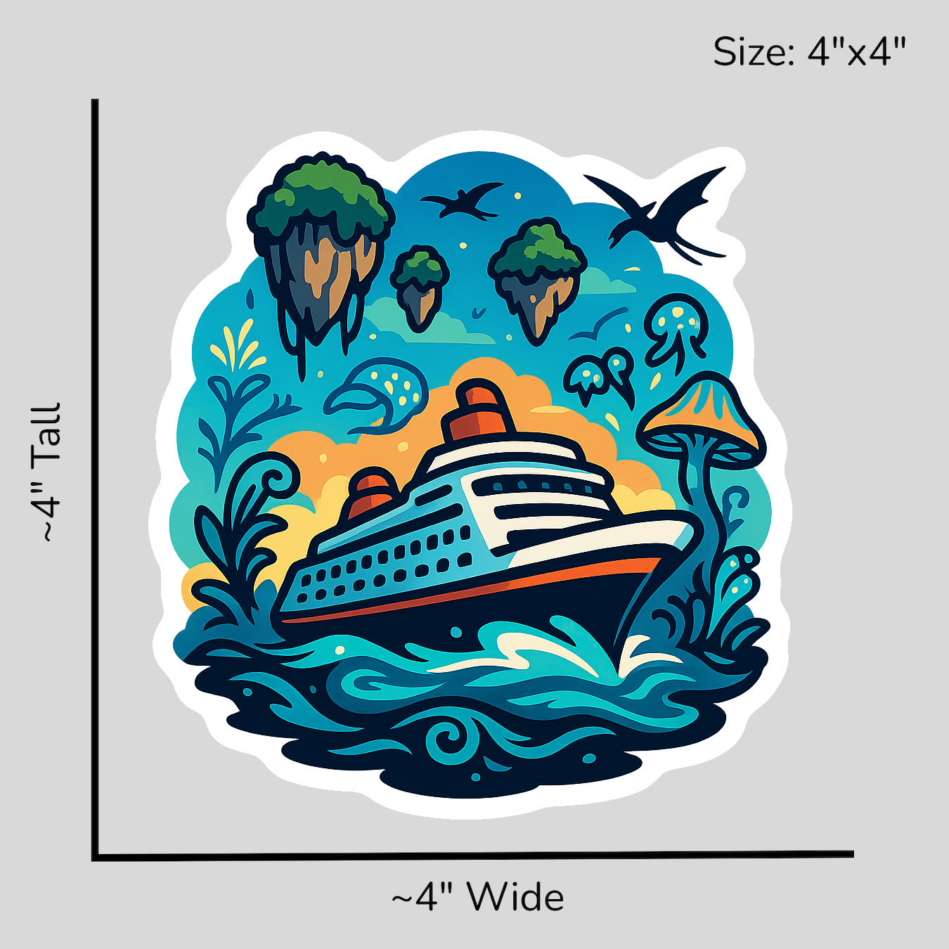 Fantasy Flight Cruise - Size Reference Mockup