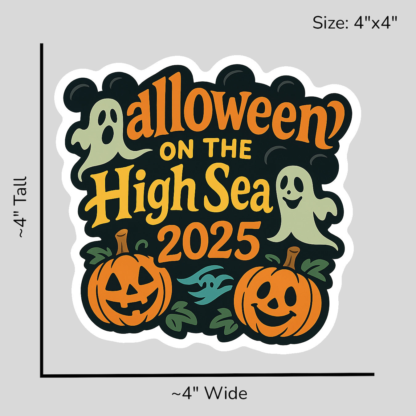 Halloween on the High Seas 2025 - Size Reference Mockup