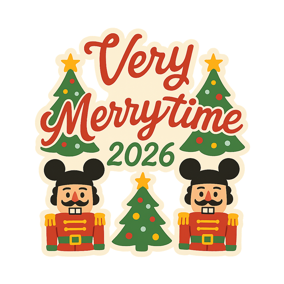 Very Merry Christmastime 2026 - Bordered Artwork