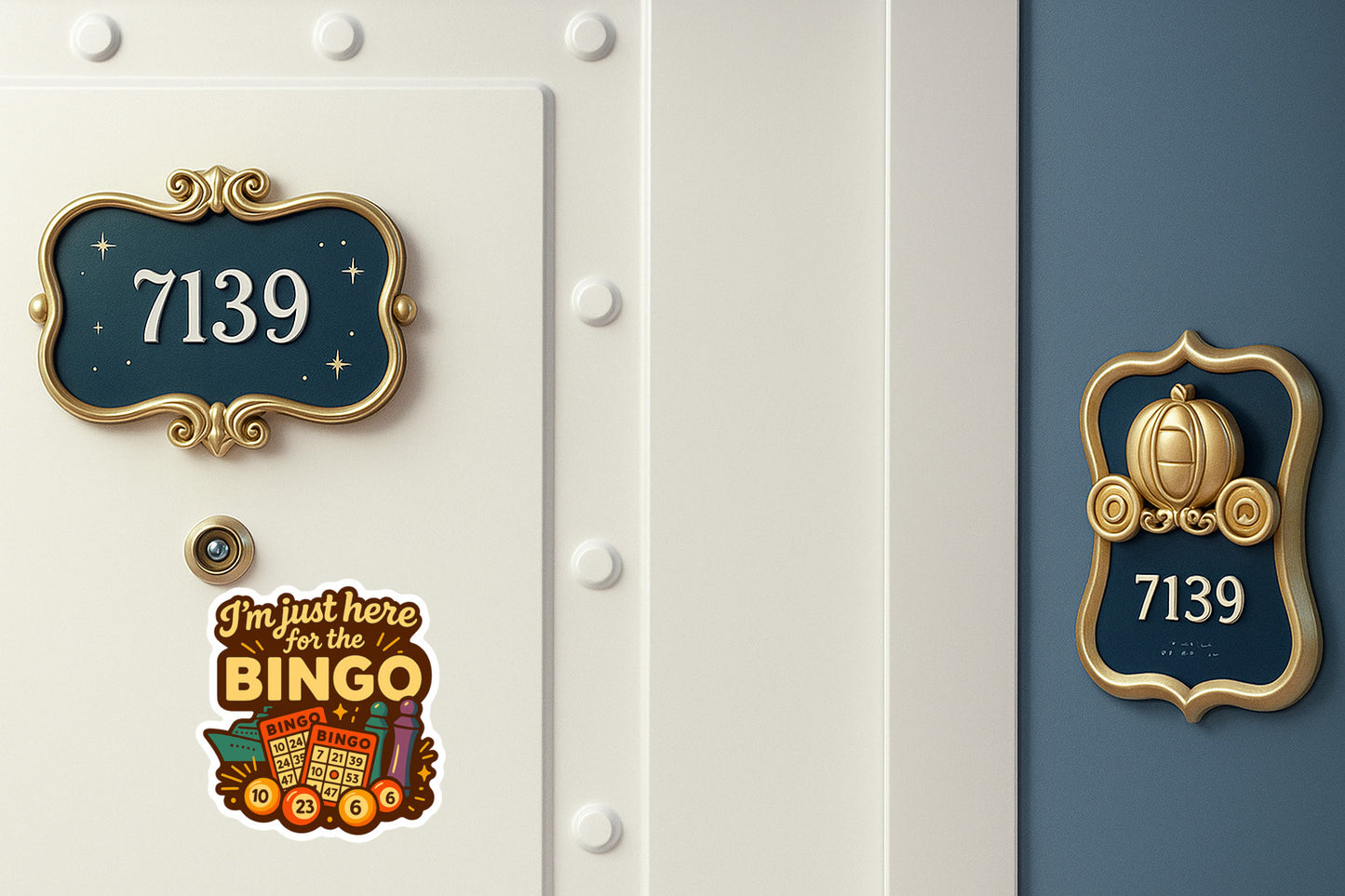 Just Here for Bingo - Door Style 2 Mockup