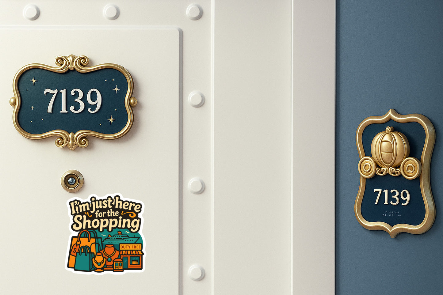 Just Here for Shopping - Door Style 2 Mockup