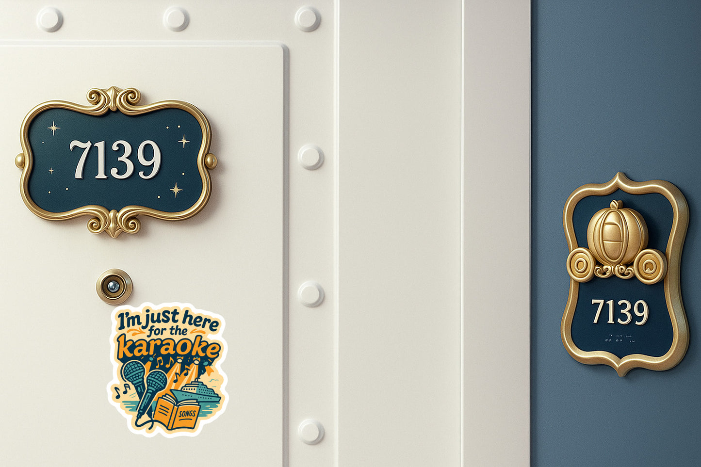 Just Here for Karaoke - Door Style 2 Mockup
