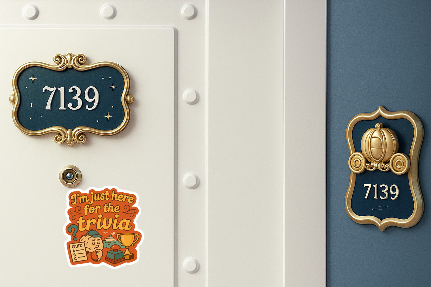 Just Here for Trivia - Door Style 2 Mockup