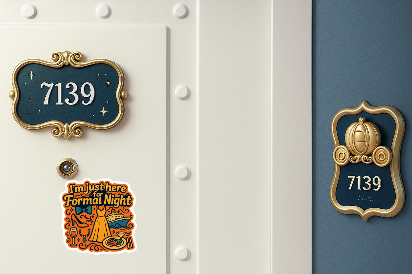 Just Here for Formal Night - Door Style 2 Mockup