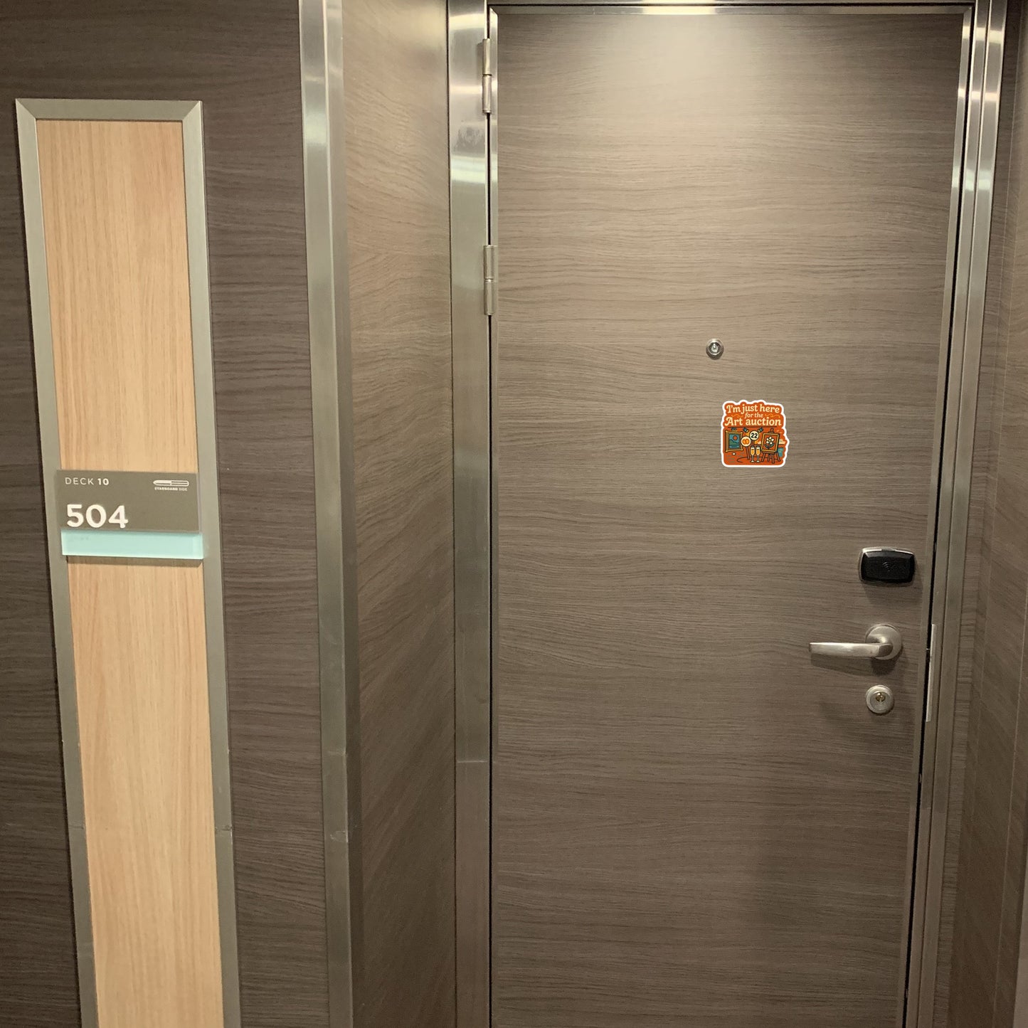 Just Here for Art Auctions - Door Style Mockup