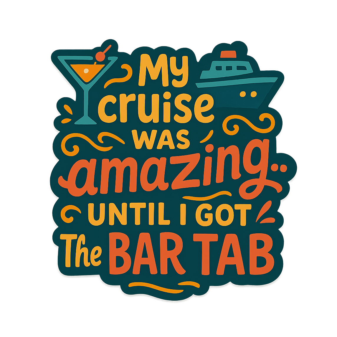 Bar Tab Shock - Bordered Artwork