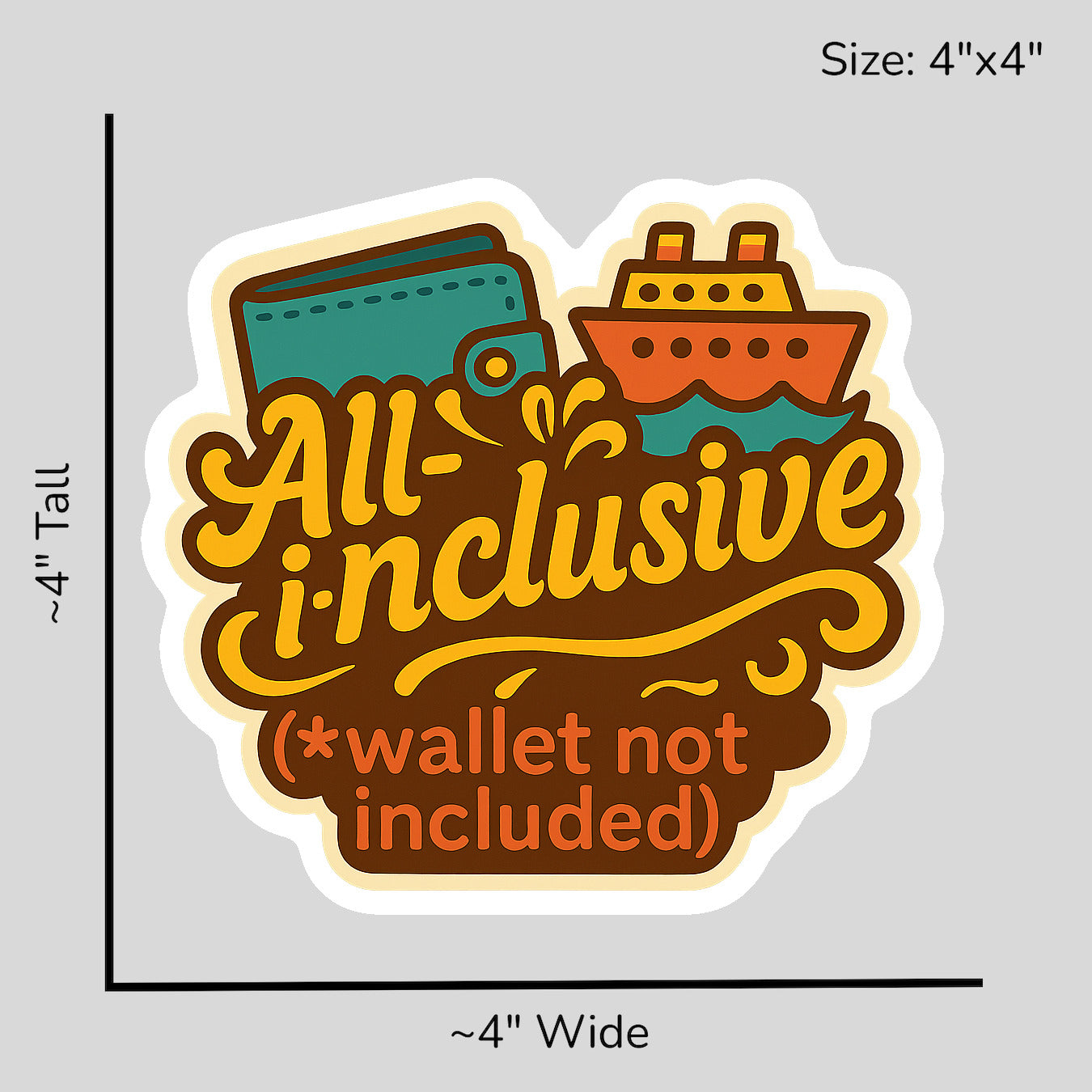 All Inclusive Asterisk - Size Reference Mockup