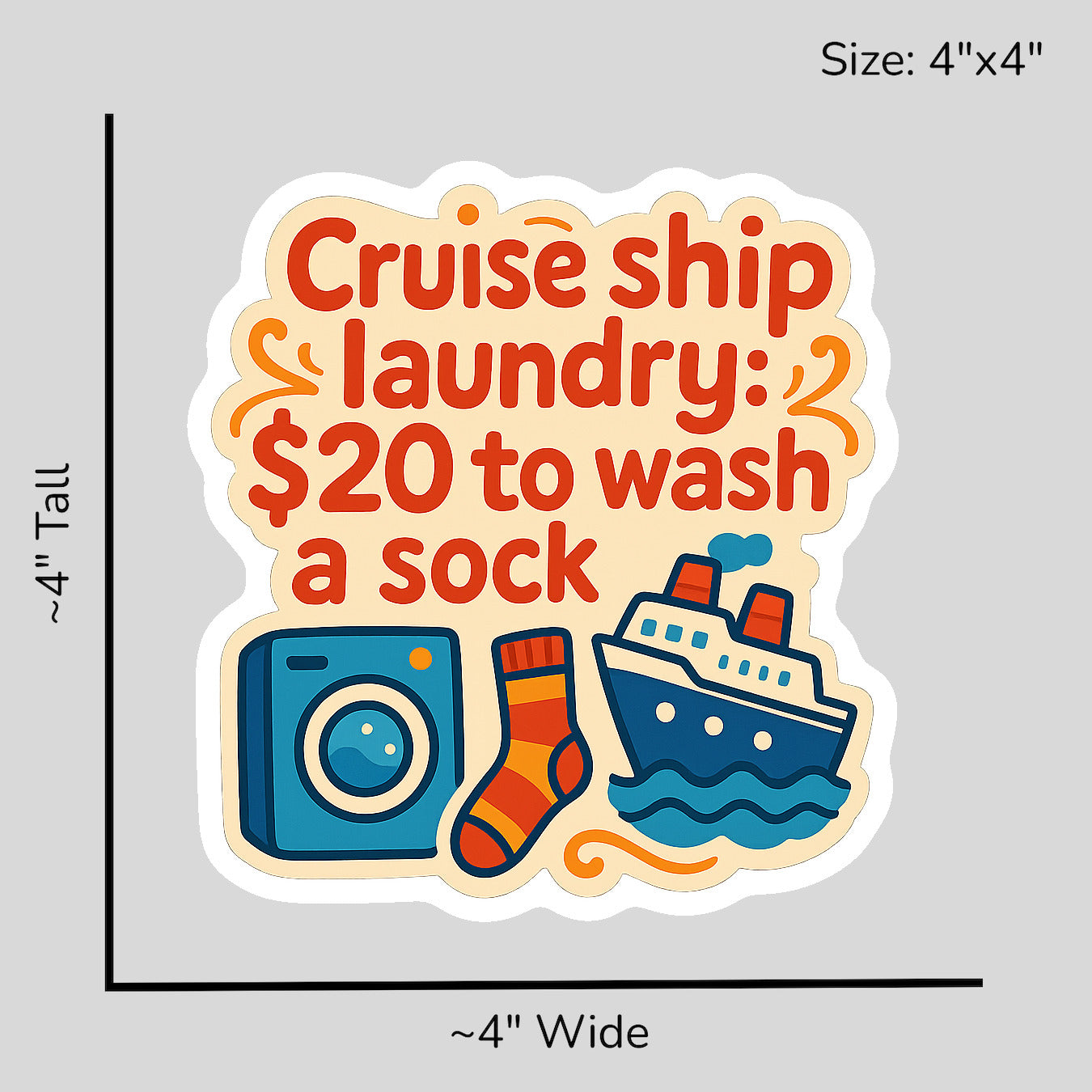 Laundry Extortion - Size Reference Mockup