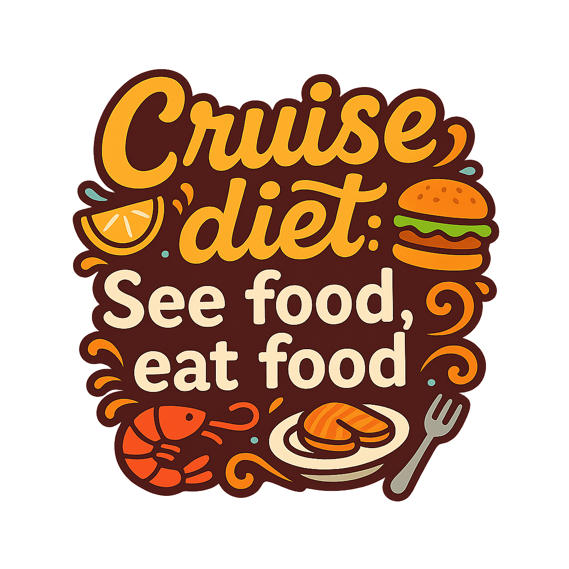 See Food Diet - Bordered Artwork