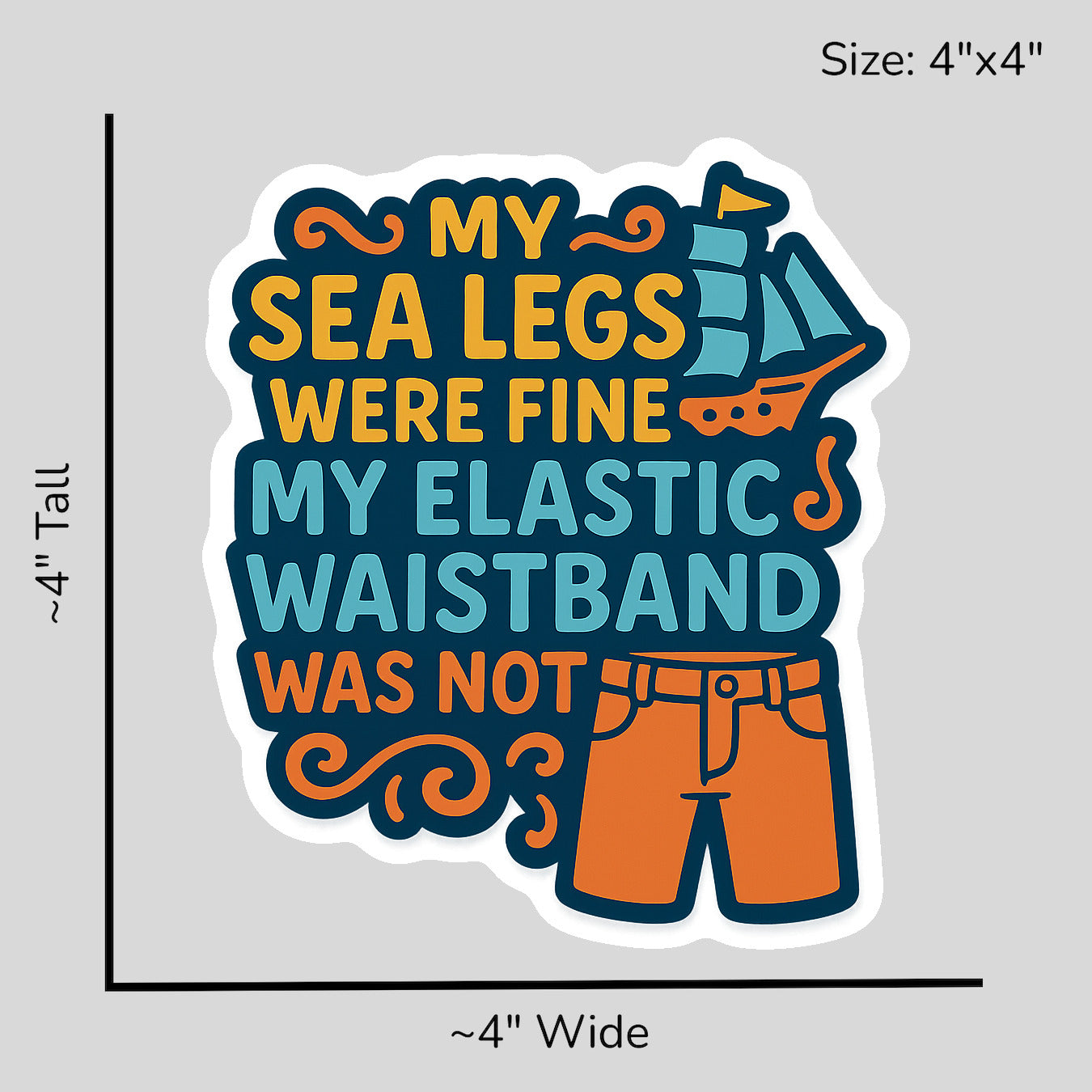 Elastic Waistband Failure - Size Reference Mockup
