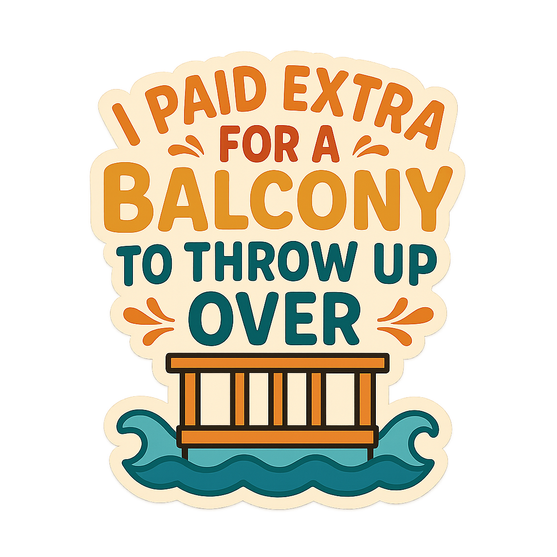 Balcony Upgrade Regret - Bordered Artwork