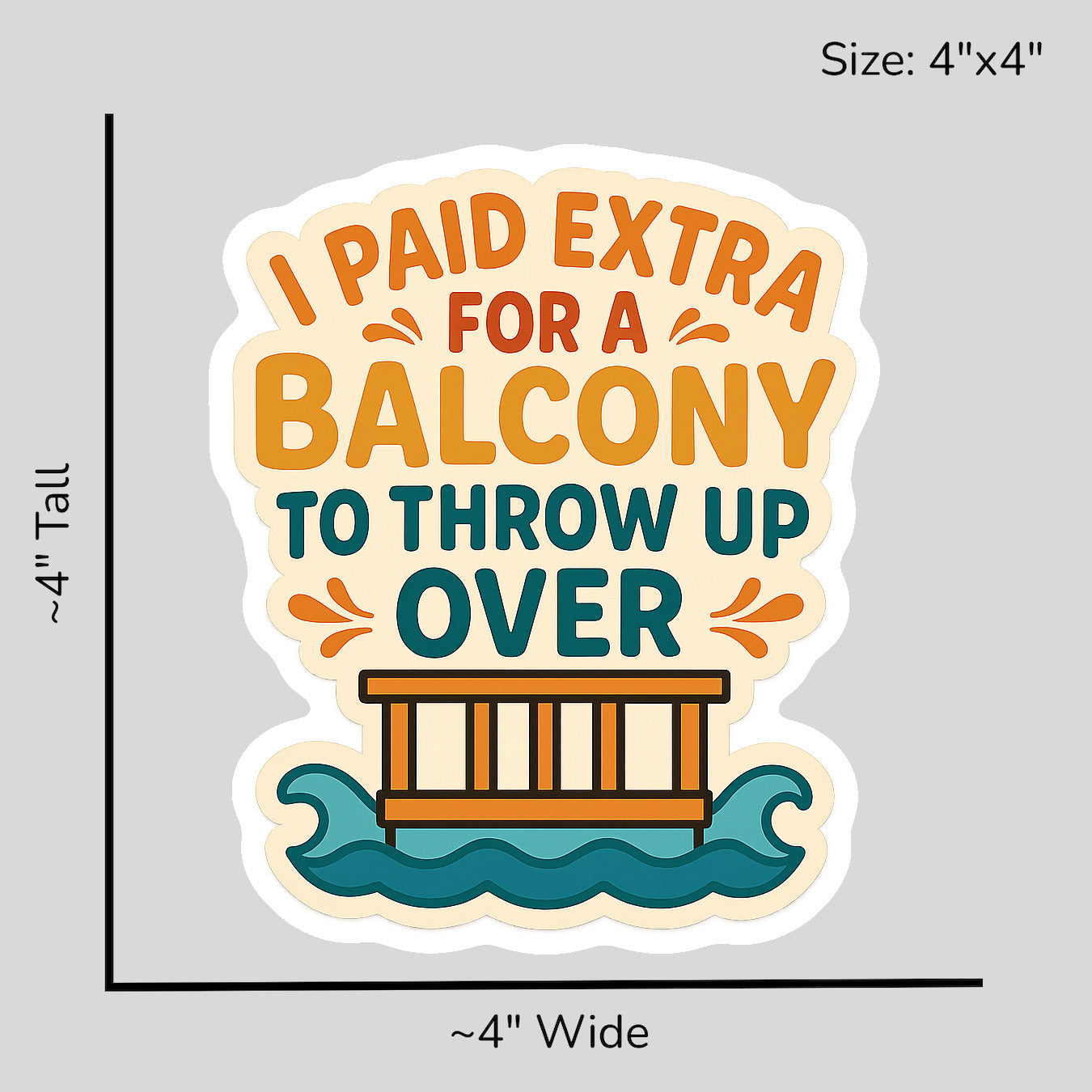 Balcony Upgrade Regret - Size Reference Mockup