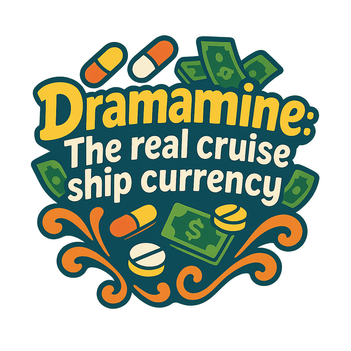 Dramamine Currency - Bordered Artwork