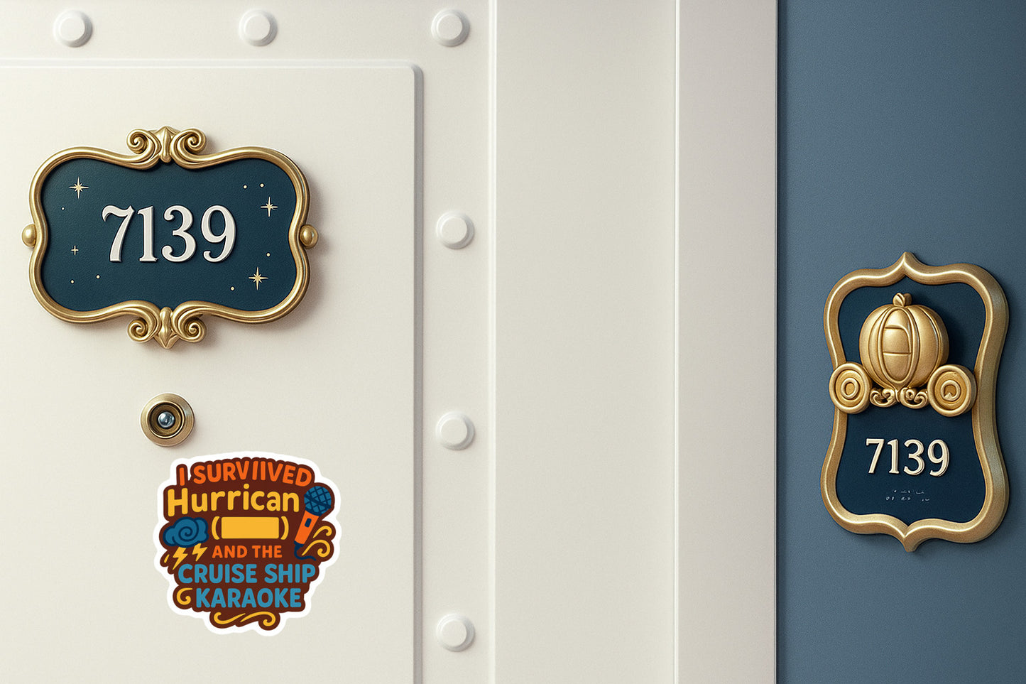 Hurricane Karaoke Survivor - Door Style 2 Mockup