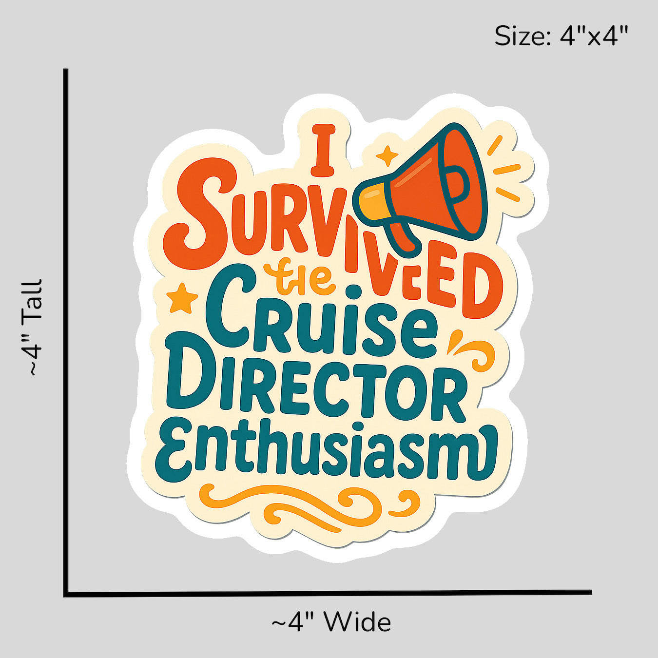 Enthusiasm Survivor - Size Reference Mockup
