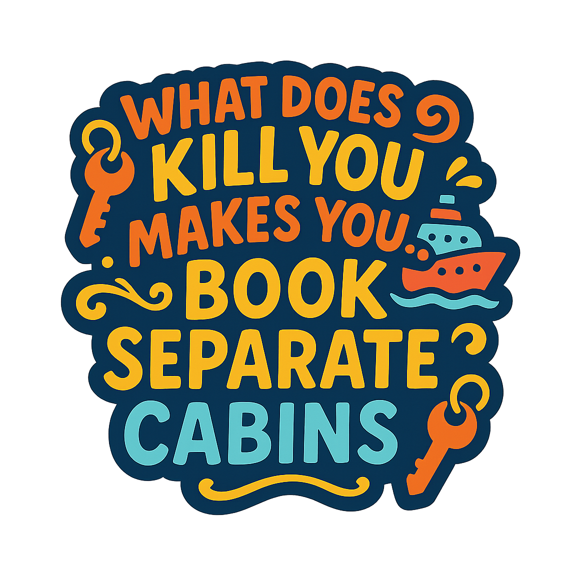 Separate Cabins Wisdom - Bordered Artwork