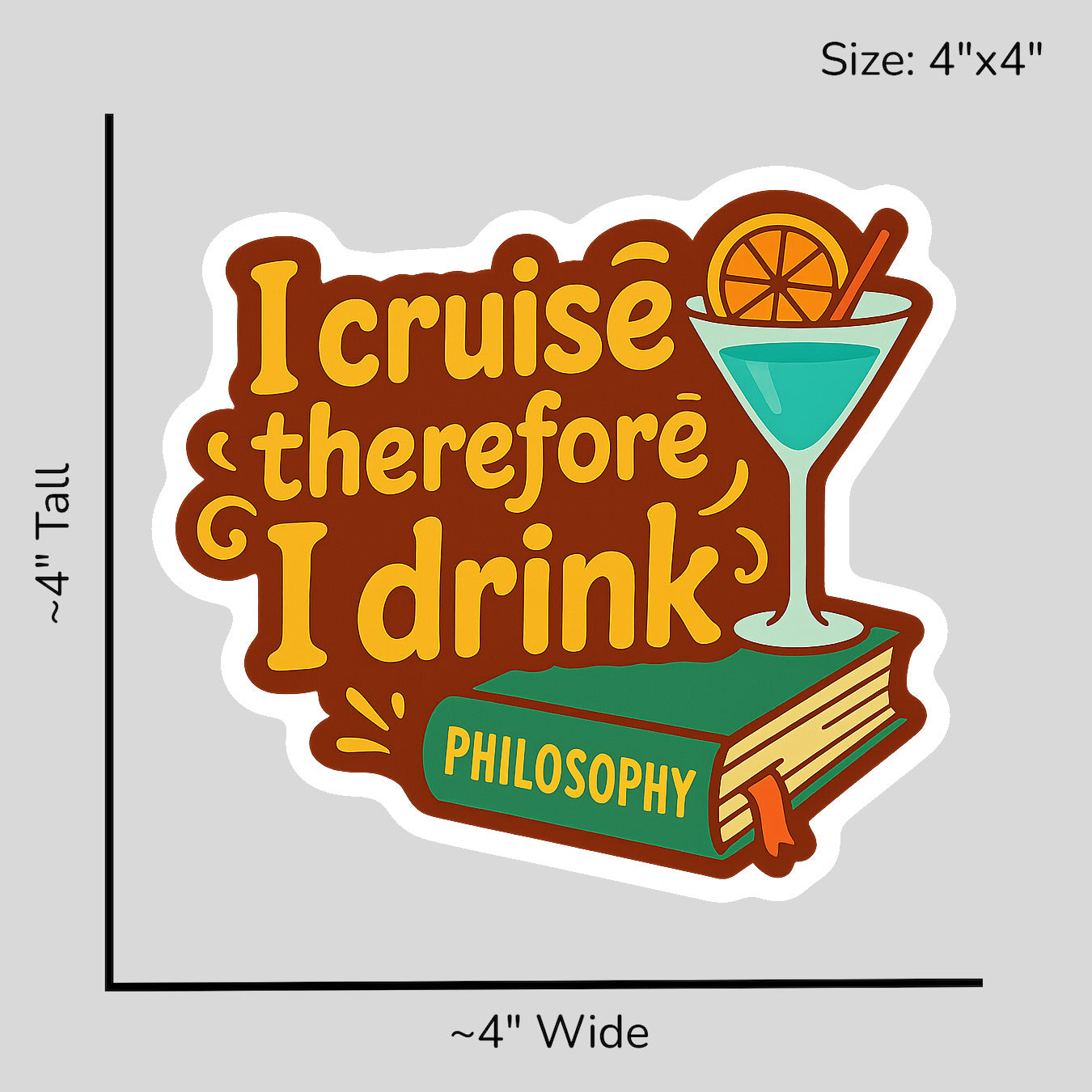 Cruise Therefore Drink - Size Reference Mockup