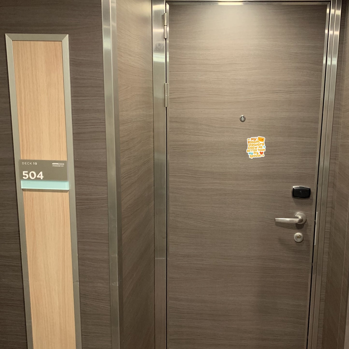 Room Steward Knows Best - Door Style Mockup